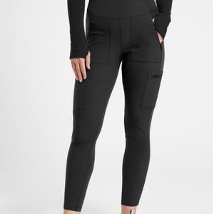 Athleta Headlands Hybrid Cargo Black Hiking Pant